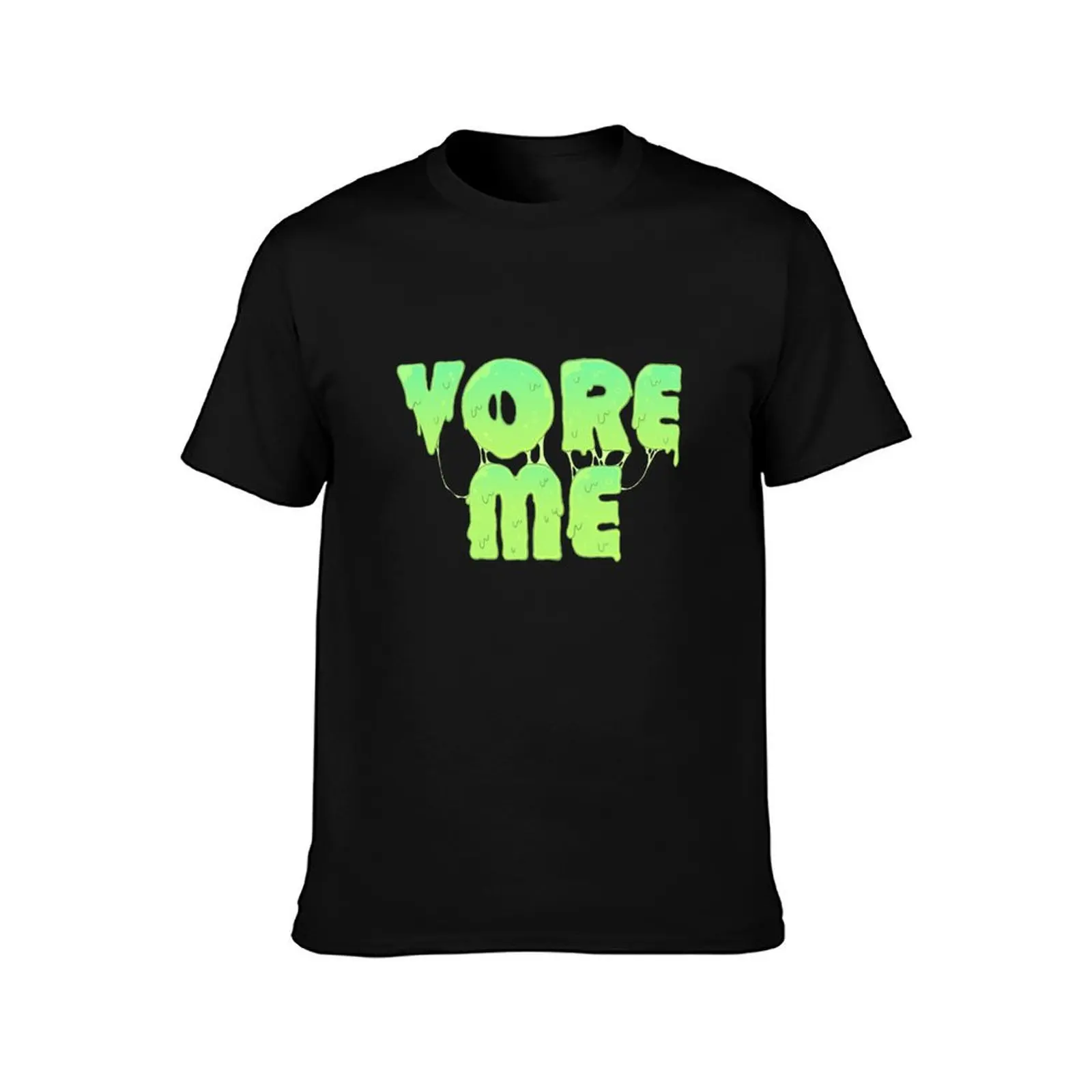 VORE ME - تي شيرت أخضر تي شيرت للرجال تي شيرت قطني مضحك 100%