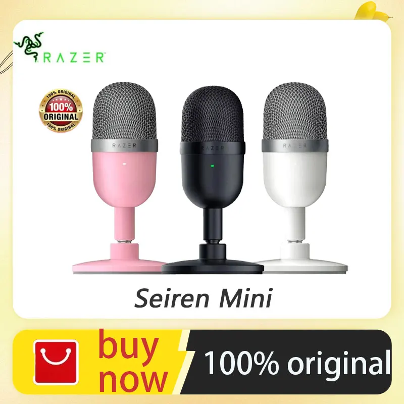 

New Razer-Seiren Mini USB Condenser Microphone, Ultra-Compact, Streaming, Supercardioid Pickup Pattern,