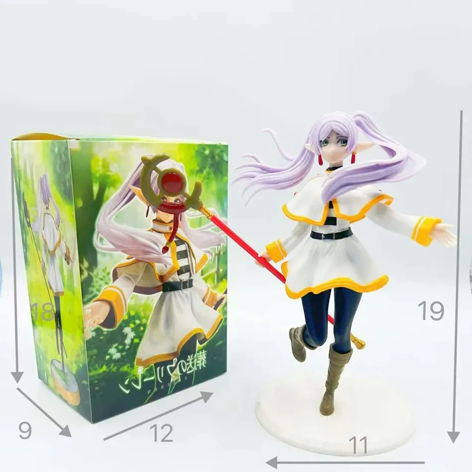 Figura de Anime Frieren: Beyond Journey's End de 14cm, tapón de fideos, figura de acción de Frieren, modelo de colección de figuras Luminasta Frieren