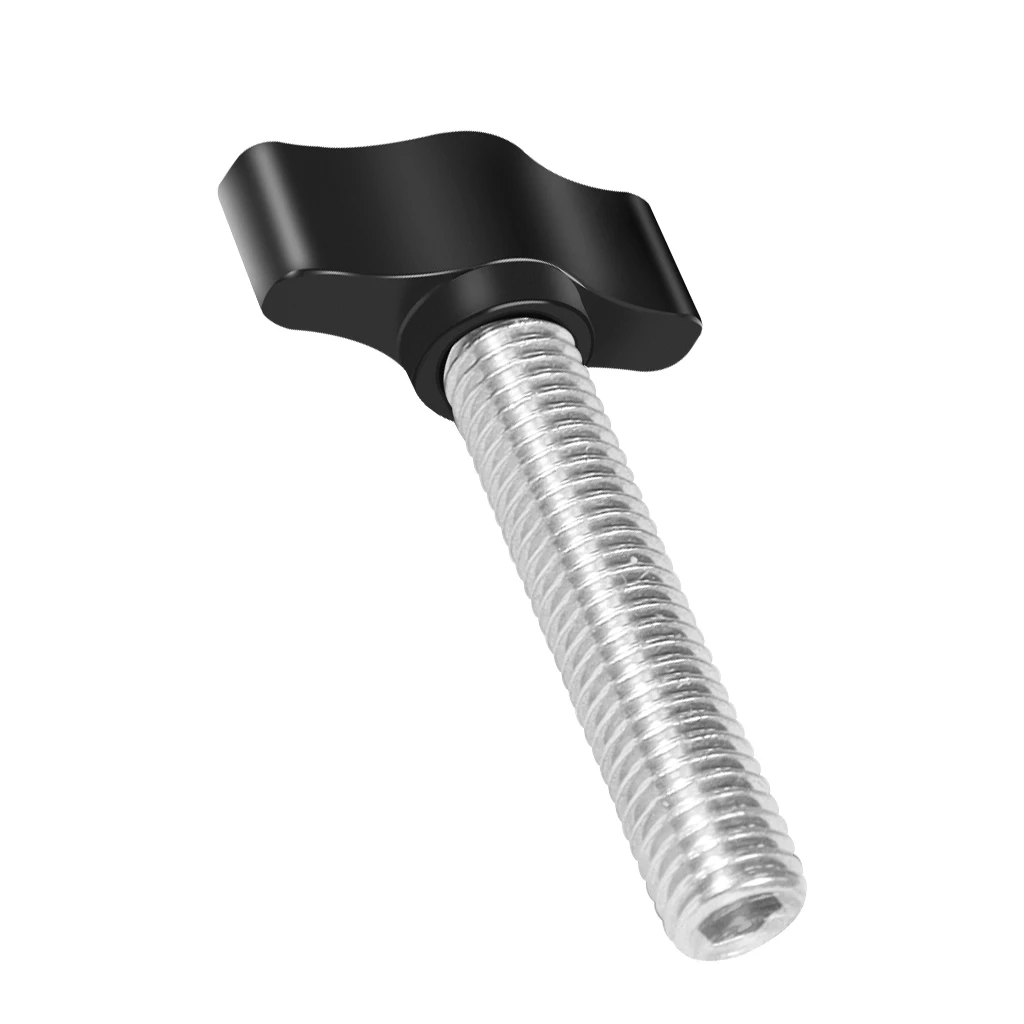 Alumínio liga mão parafuso para câmera DSLR, T-cabeça apertar parafuso, botão de fixação, parafuso punho manual, Photo Studio acessórios, rosca M8