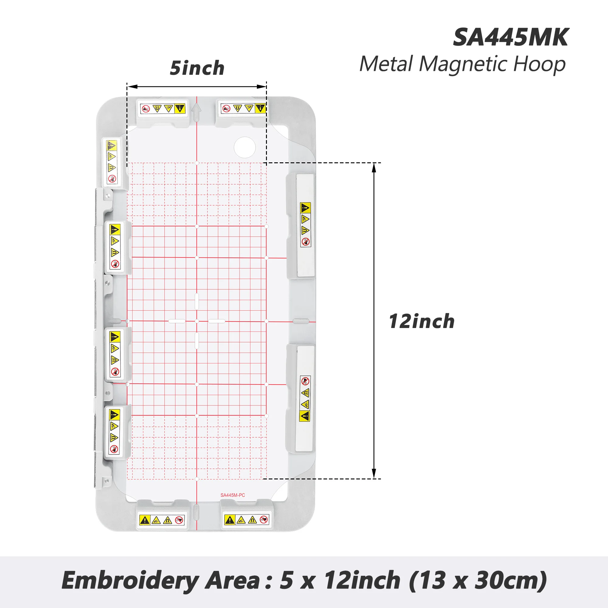 

Magnetic Mighty Hoop SA445MK 5*12in 130*300mm fit for Brother NQ1600E 1400E NQ3600D 3500D 4000D 2800D 2500D 1500D V7 V5 V3