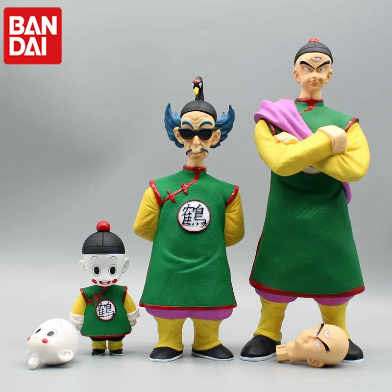 Figuras de acción de Dragon Ball Chiaotzu Crane, ermitaño, Tien Shinhan, Gk, tallado de doble cabeza, modelo de Tenkaichi Budokai, adornos de juguete