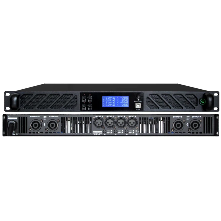 2021 new arrived 4*900W with DSP power amplifier professional power amplifier for stage