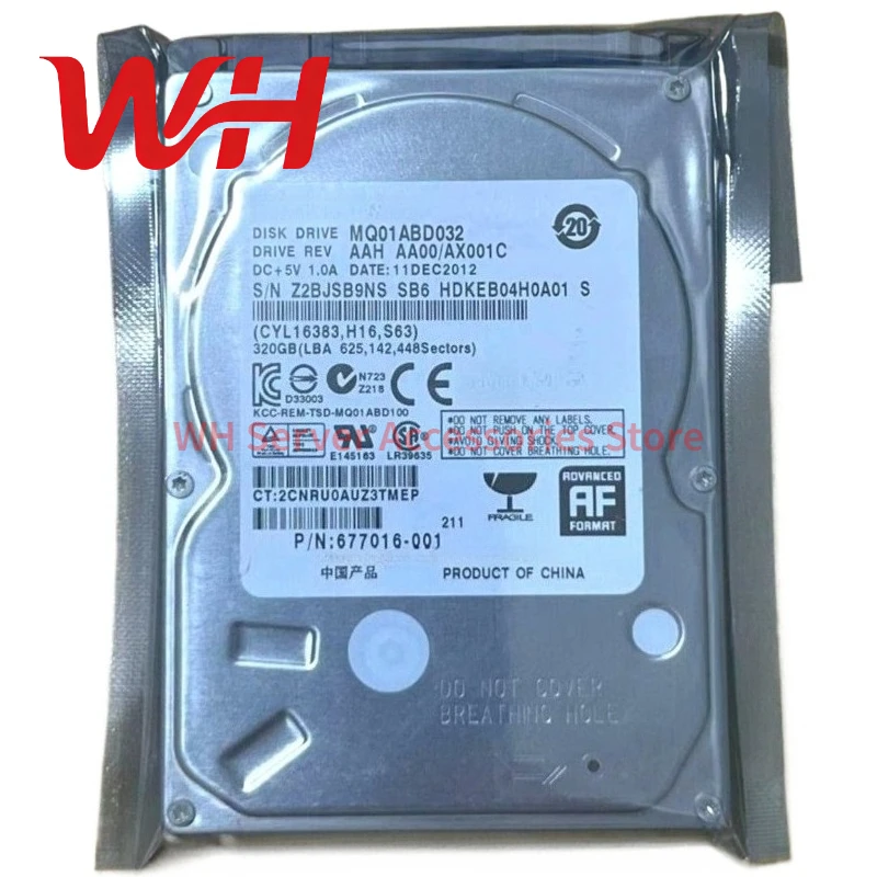 

for Toshiba MQ01ABD032 320GB 5400RPM 8MB 2.5" SATA HDD Laptop Hard Disk Drive