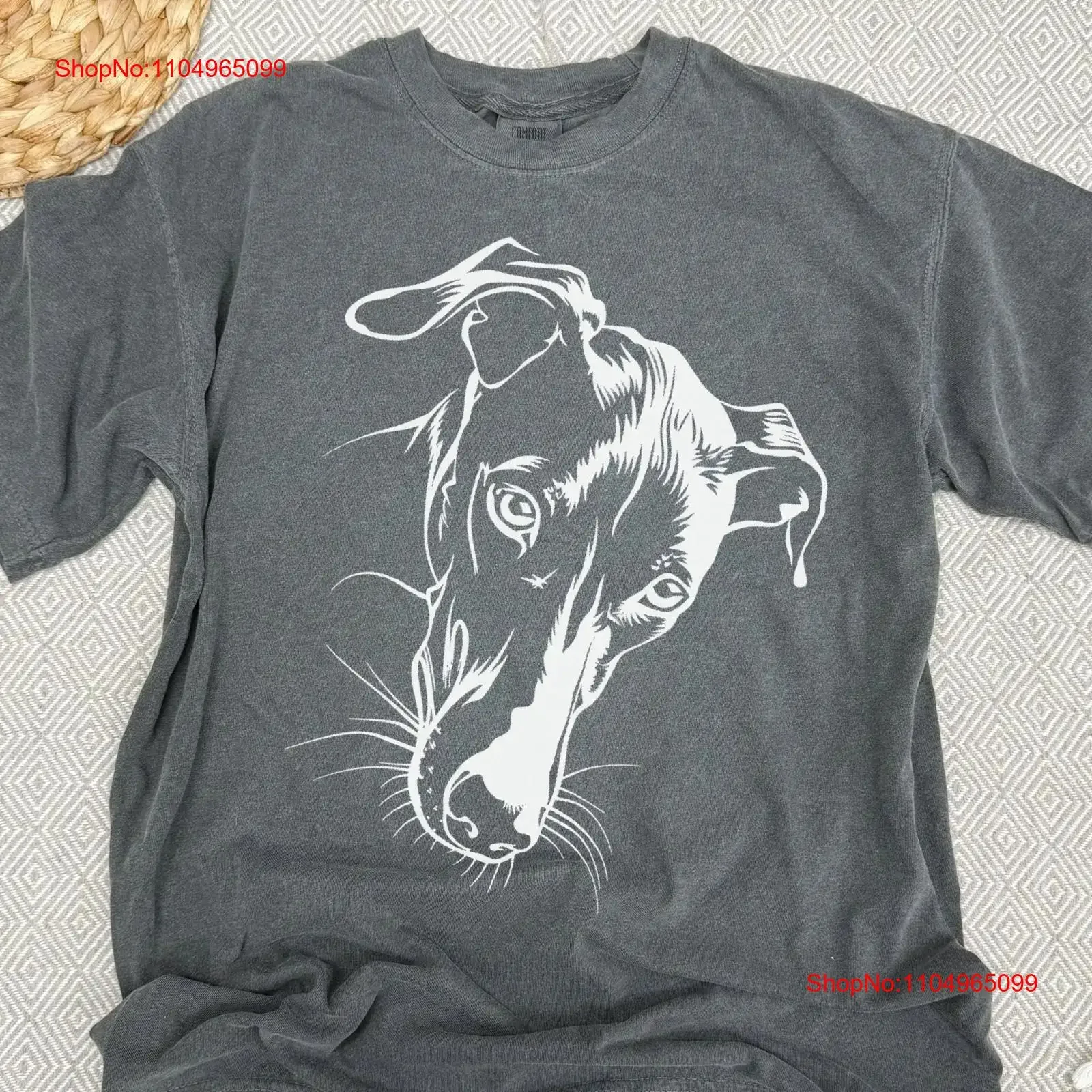Camiseta con cara de galgo, cabeza de Whippet, galgo español, arte lineal minimalista, mamá, perro furtivo, gráfico vintage lavado, elegante