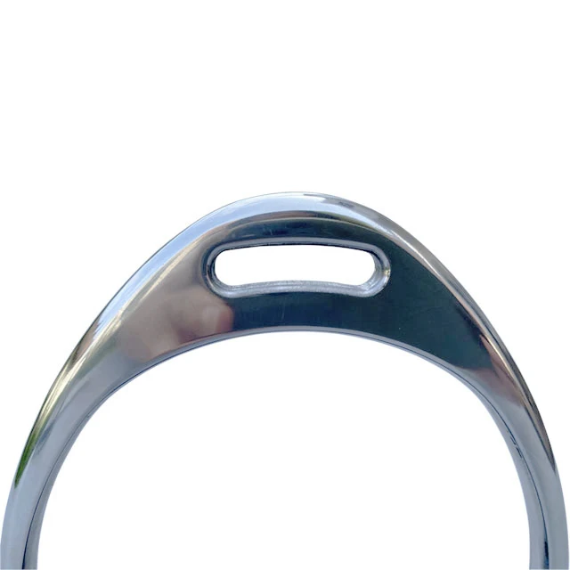 ركاب الحصان من الفولاذ المقاوم للصدأ، سبيكة خفيفة الوزن + وسادة مطاطية لرياضات الفروسية الآمنة