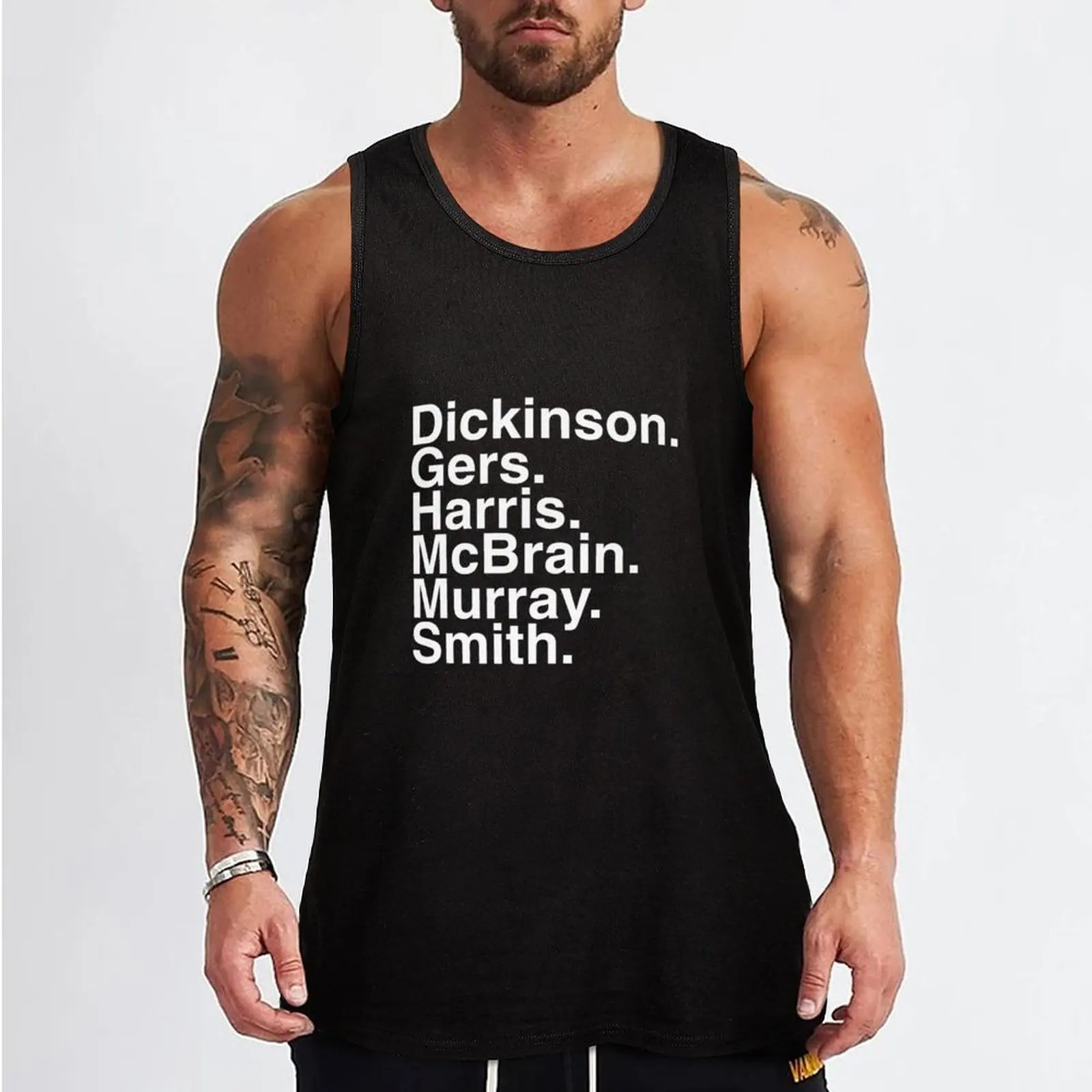 Dickinson Gers Harris Mcbrain Murray Smith Tank Top t shirts gym t shirt men gym shirt man Vest male