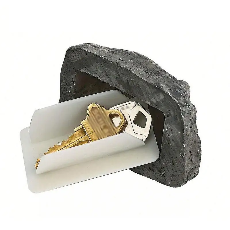 Key Rock Hider Outdoor realistische geheime Schlüssel halter langlebige sichere Garten Ornamente Umleitung Safes für Familien freunde Kollegen