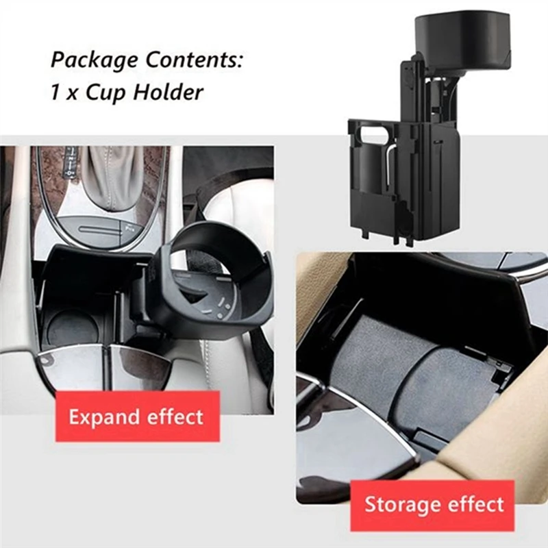 

Car Front Retractable Cup Holder 2116800014 For Mercedes Benz S211 C219 W211 E320 E350 2003-2011 Center Water Cup Holder