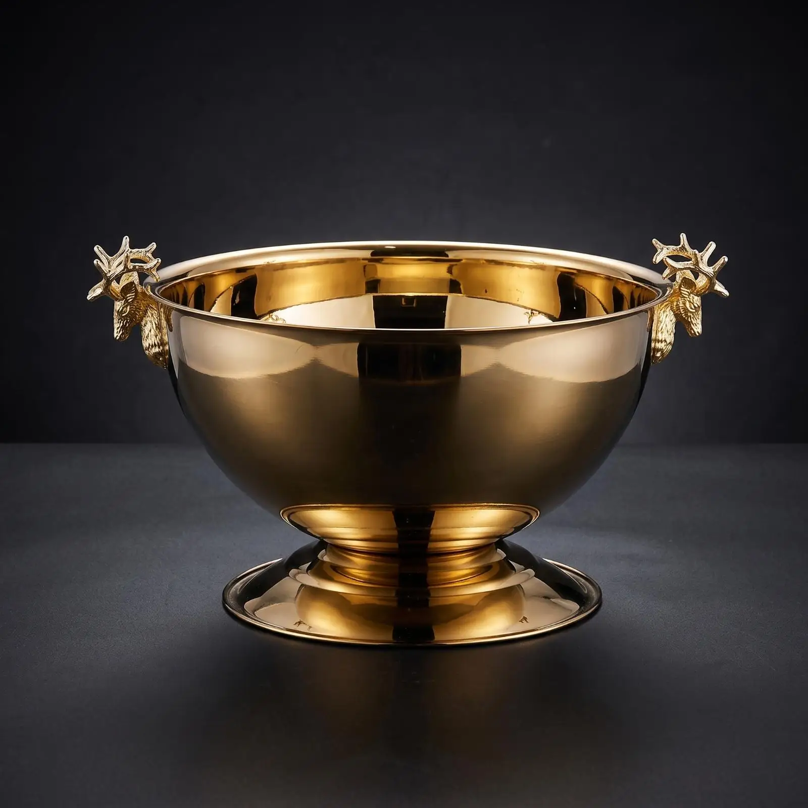 Champagne Bucket with Pedestal Stainless Steel Champagne Bucket Polished Beverage Chiller for Hosts, Bartenders, Parties, Home
