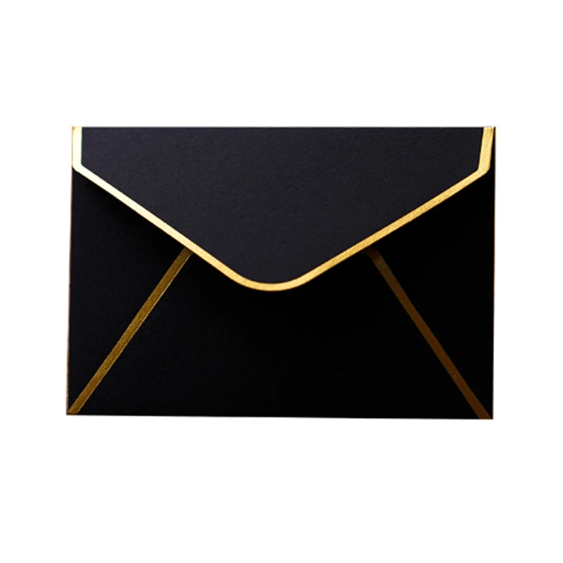 

Mini Envelopes 3.9"X3" Gold Foil High Quality 250gsm Paper 50 Pcs/Lot For Wedding Invitation Gift Cards Decoration