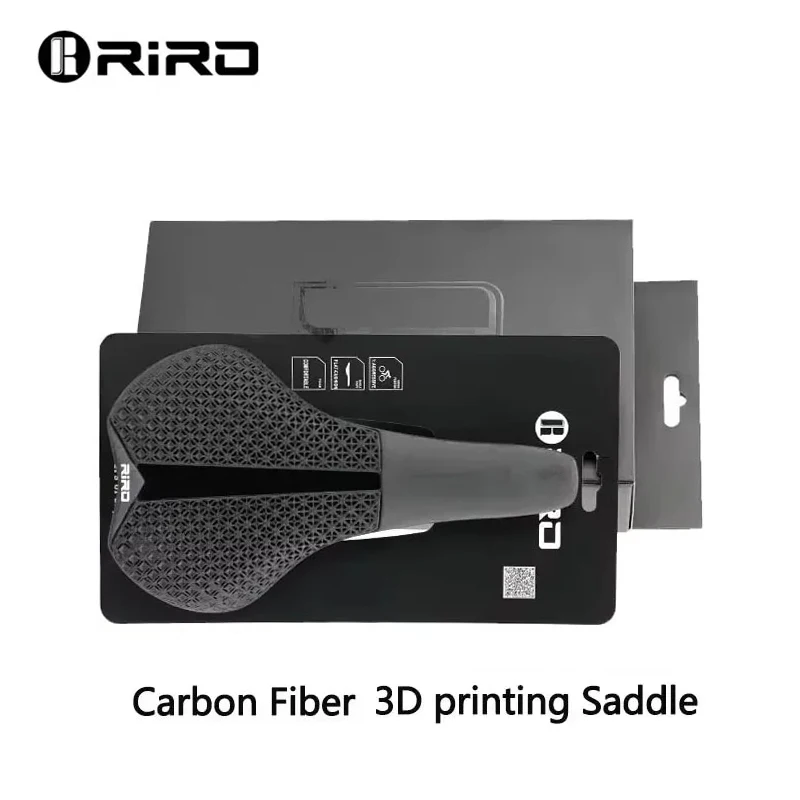 

RIRO X17 3D - Printed Bike Saddle: Carbon Fiber + TPU, Lightweight, Comfortable & Shock - absorbing for Road and MTB Bikes