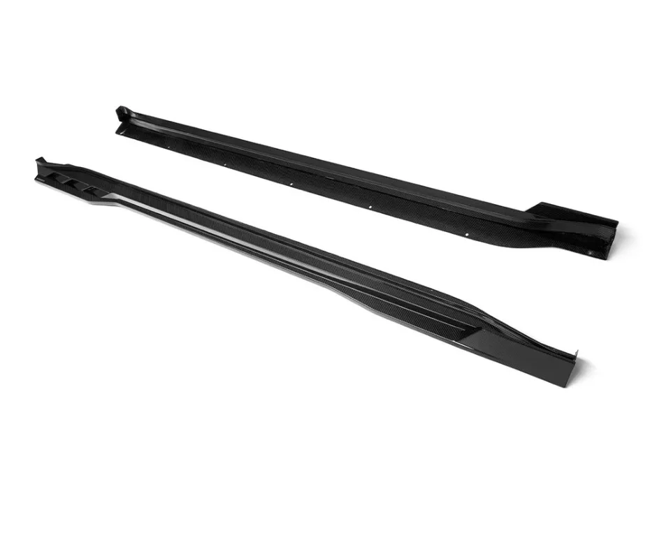 2PCS Carbon Fiber Side Skirts Fits for BMW XM G09 2022+ SQ Style Autoclave Prepreg Dry Carbon Fiber Metal Mold Rocker Panel Trim