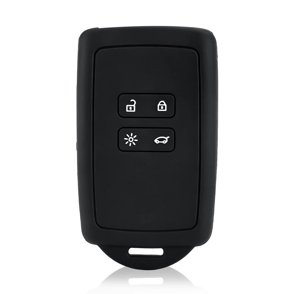 New Silicone Car Key Cover Case for Dacia Logan 3 for Renault Captur Zoe Espace 5 Clio Megane 4 Arkana Arcan Key Holder Shell