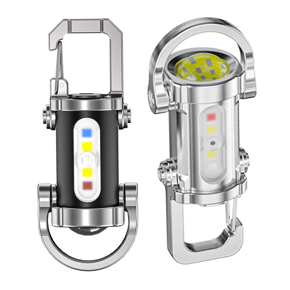 

Rechargeable Mini Keychain Flashlight Compact and Waterproof with High and Low Brightness for Outdoor Applications