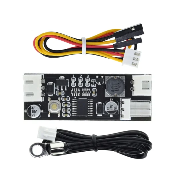 Single 0.8A 12V DC PWM 2-3 wire fan speed controller case computer fan temperature control noise reduction module