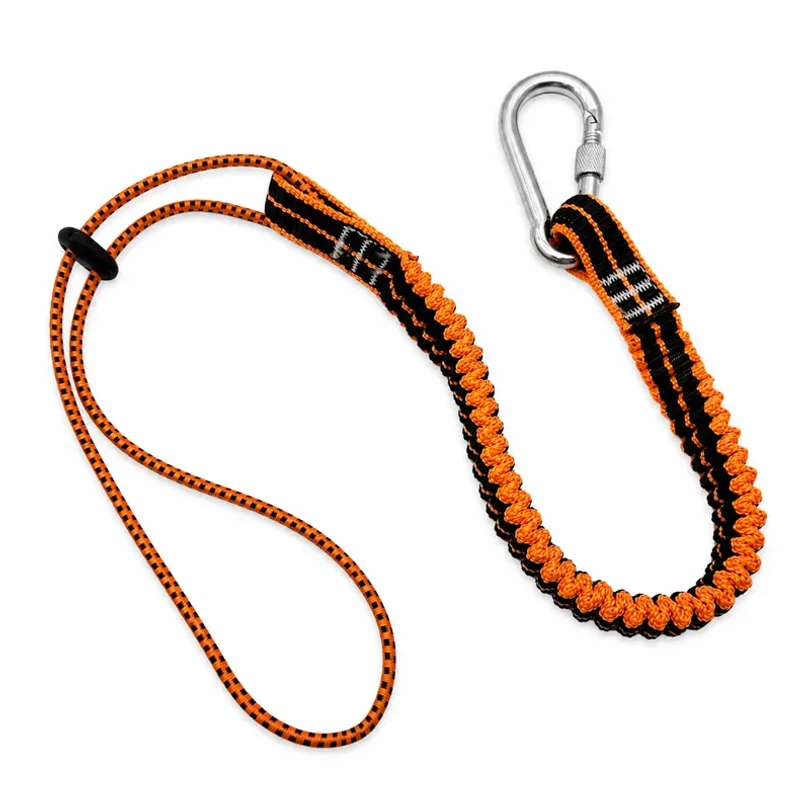 Hook Tool Rope Tether Anti-Lost Gadget Telescopic Elasticity Rope Outdoors Maintenance Working Tools Lanyard Wholesale