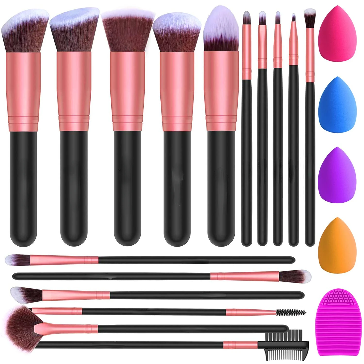 Luxurious Makeup Brush Set for Flawless Looks - Ideal for Beginners & Artists