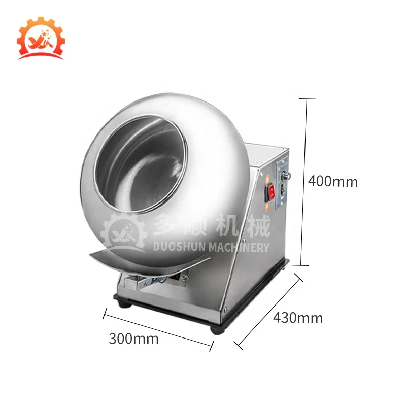 BY-300A Desktop Food Grade Heating Small Chocolate Peanut Sugar Coating Machine