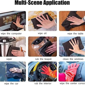 1/5 piezas de tela de limpieza mágica engrosada sin mermelada de agua tela de limpieza de vidrio reutilizable Toalla de cocina de trapo 8 Mejor tela de limpieza de vidrio de ventas - №7