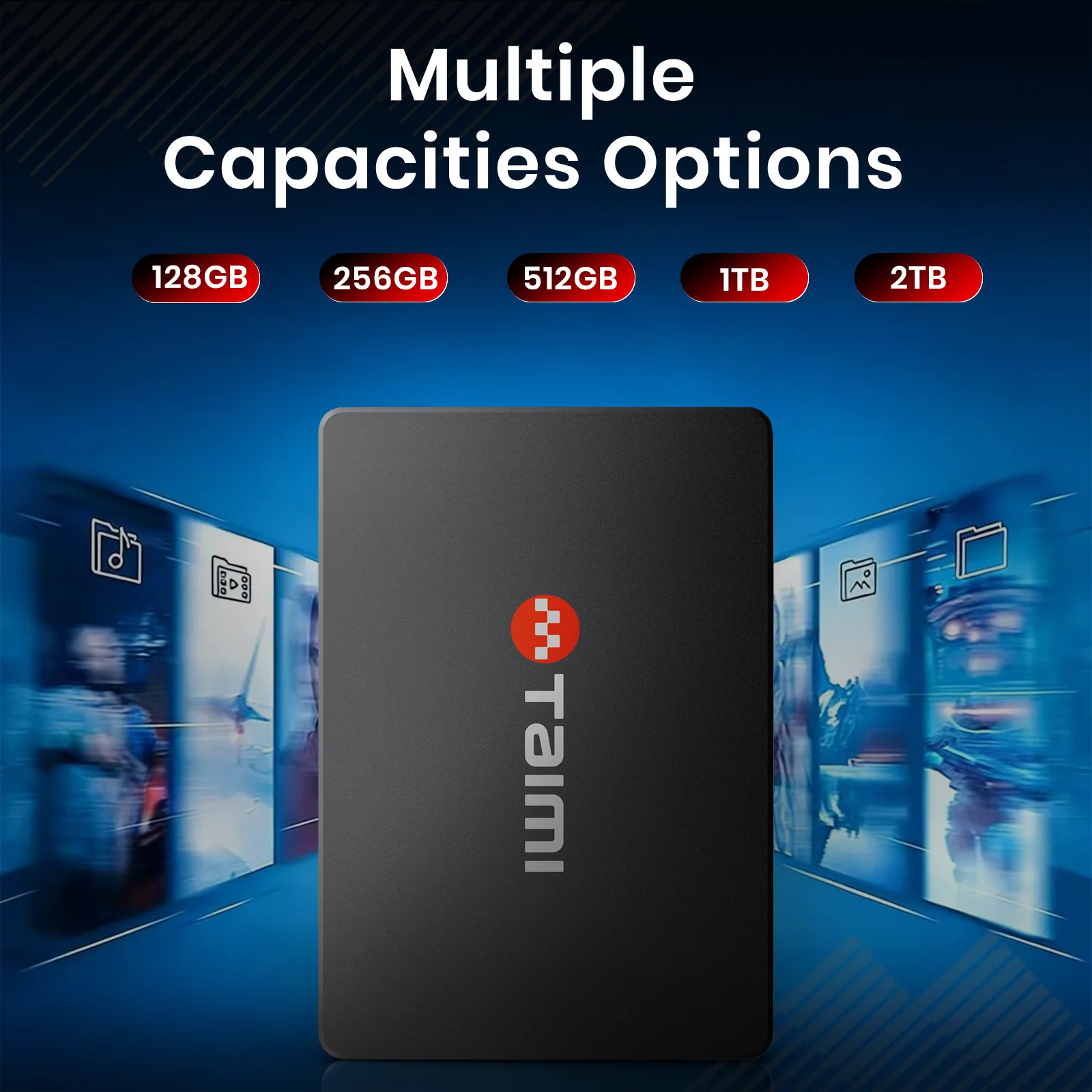 Taimi 2,5-calowy dysk SSD SATA III - prędkość do 550 MB/s, 3D NAND TLC, szybka aktualizacja pamięci masowej do komputera PC — zdjęcie produktu 6