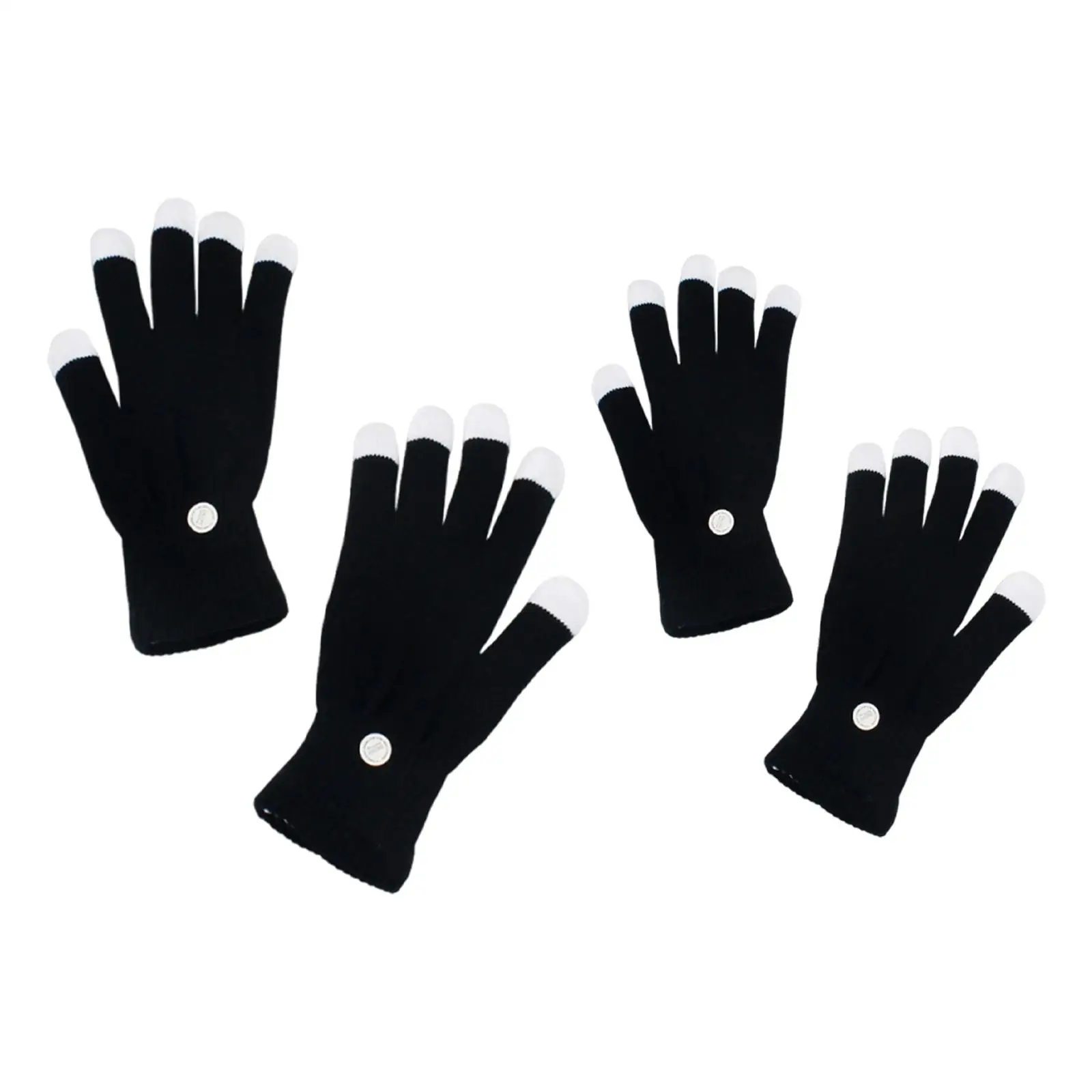 LED Gloves Glow Cool Soft Finger Lighting Gloves Flashing Toys Mittens for Festival Concert Halloween Party Favors Light Show