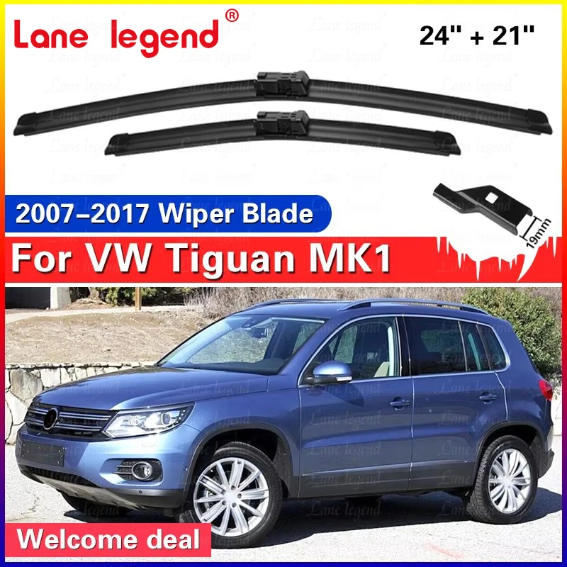 Für VW Tiguan MK1 Front Wischer Klingen 2007-2017 2008 2009 2010 2011 2014 2016 Windschutzscheibe Windschutz fenster Zubehör 24 "+ 21"