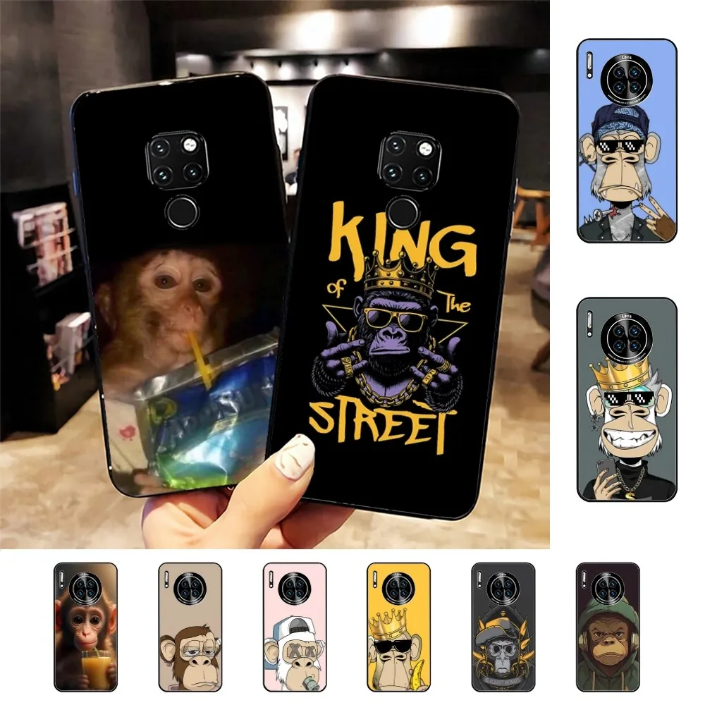 Monkey Drinking Juice Phone Case For Huawei Mate 10 20 30 40 50 lite pro Nova 3 3i 5 6 SE 7 pro 7SE