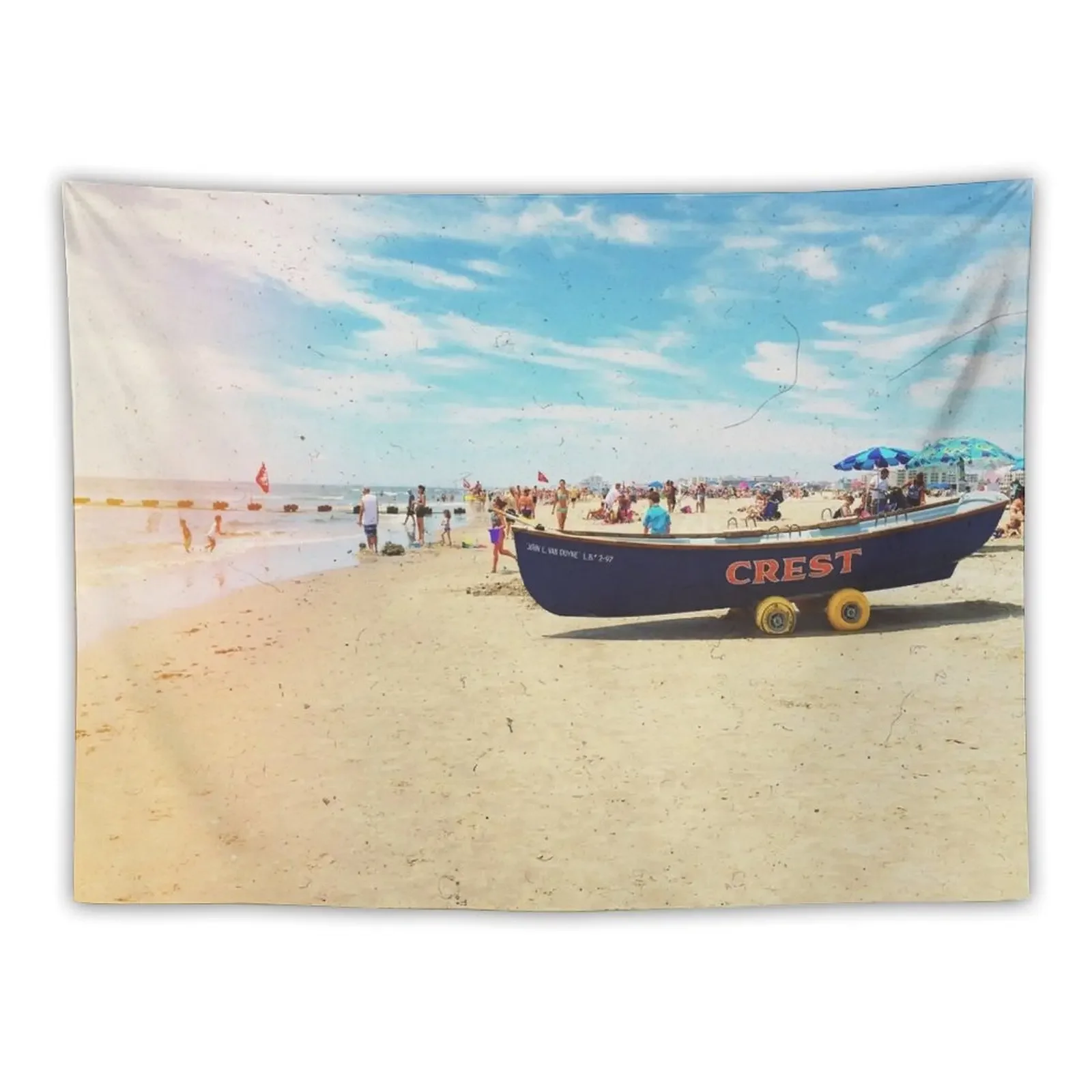 Wildwood Crest Beach Boat Tapestry Room Decorations Bedrooms Decor Bedroom Decor Aesthetic Korean Room Decor Tapestry