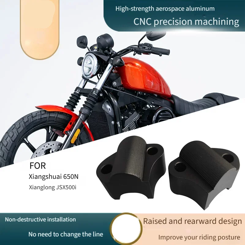 For Xiangshuai XS650N Xianglong JSX500i Handlebar Riser Elevador Manillar Moto Accesorios Moto