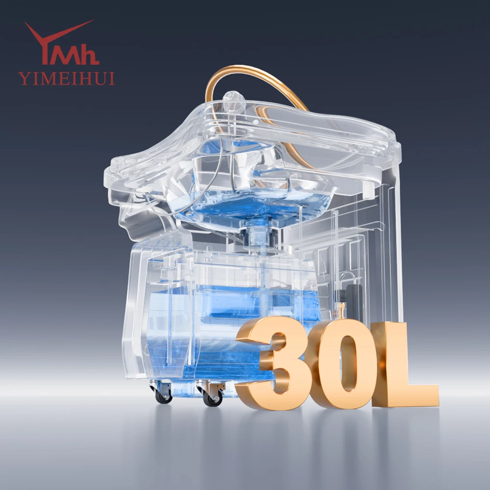 No Plumbing Head spa basin Portable Mobile Shampoo Basin Hair Washing Sink with 30L Waste Water Bucket 60L Water tank Heater