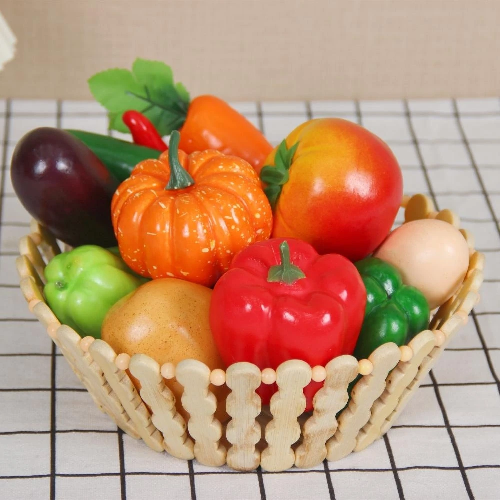 12PCS Simulation Fruit And Vegetable Sets, Artificial Fake Fruit Model Home Decoration Storefront Decor Photography Props Toys