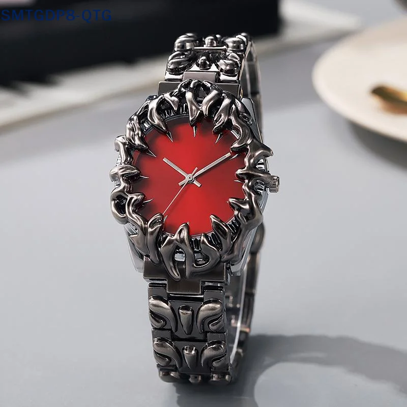 HOT New Y2K Gothic Claw Shaped Quartz Watch With Detachable And Replaced Dial, Fashionable Street Accessory