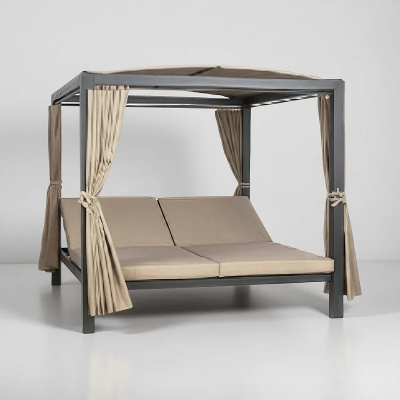 

Outdoor leisure awning Courtyard awning Retractable sunshade Hotel leisure sunshade bed