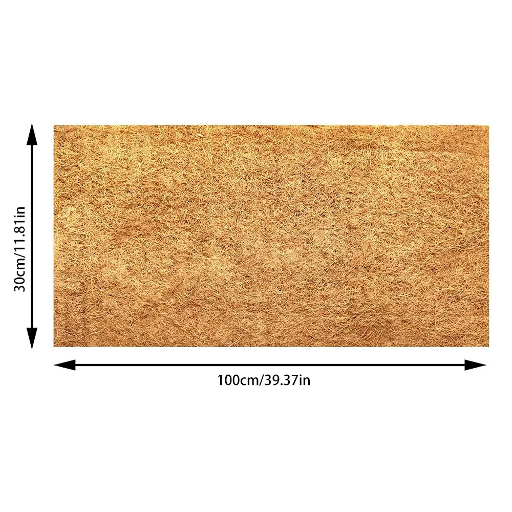 Plant Fiber Roll Natural Coco Coir Fiber Tree Mulch Mat Coconut Palm Carpet Liner for Garden Plant Flower Pot Basket Decoration