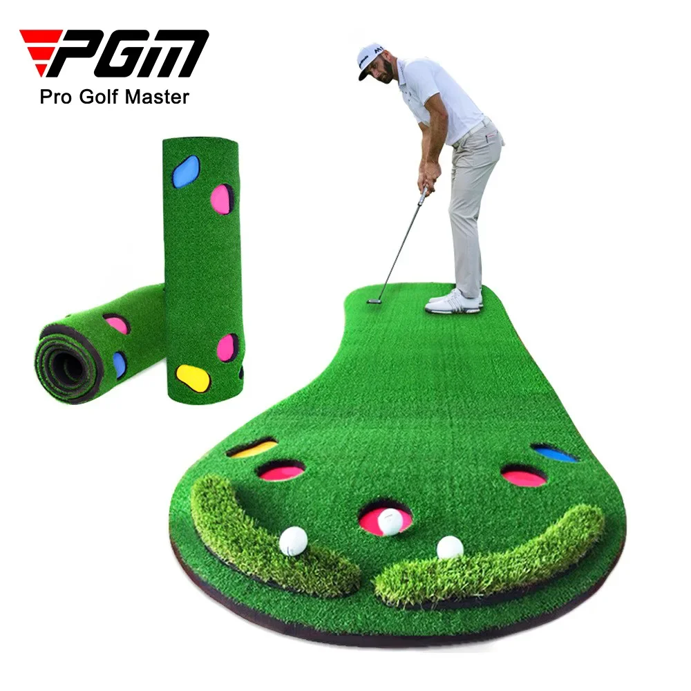 

PGM 300Cm*90Cm Golf Mat Golf Putting Green Indoor Practice Portable Putting Trainer Hitting Mat Golf Training Aids