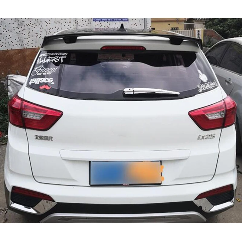 For Universal Roof GT Spoiler Accessories ABS Material Hyundai IX25 IX35 Black Hatchback Car Window Rear Lip WING Tail Refit