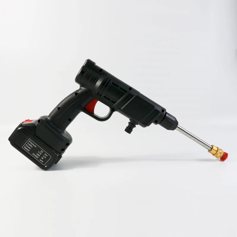 Car Washer High Pressure Portable Wash Gun Cordless Electric Cleaning Machine Lithium Battery Washer Spray Gun