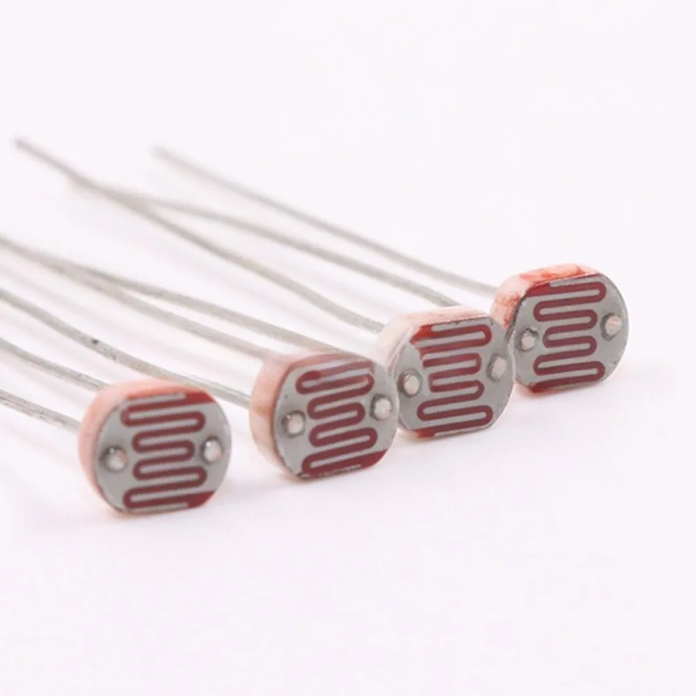LDR Photoresistor GL5539 100Pcs 5mm Light Dependent Resistor Photosensitive Sensor Optocoupler Module For Arduino DIY Electronic