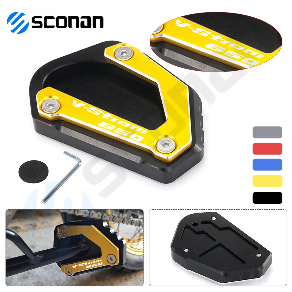 

Side Stand Enlarger Kickstand Plate Pad For SUZUKI VSTROM650 V-STROM 650 /XT VSTROM dl 650 DL650 2004-2022 2021 2020 2019 2018