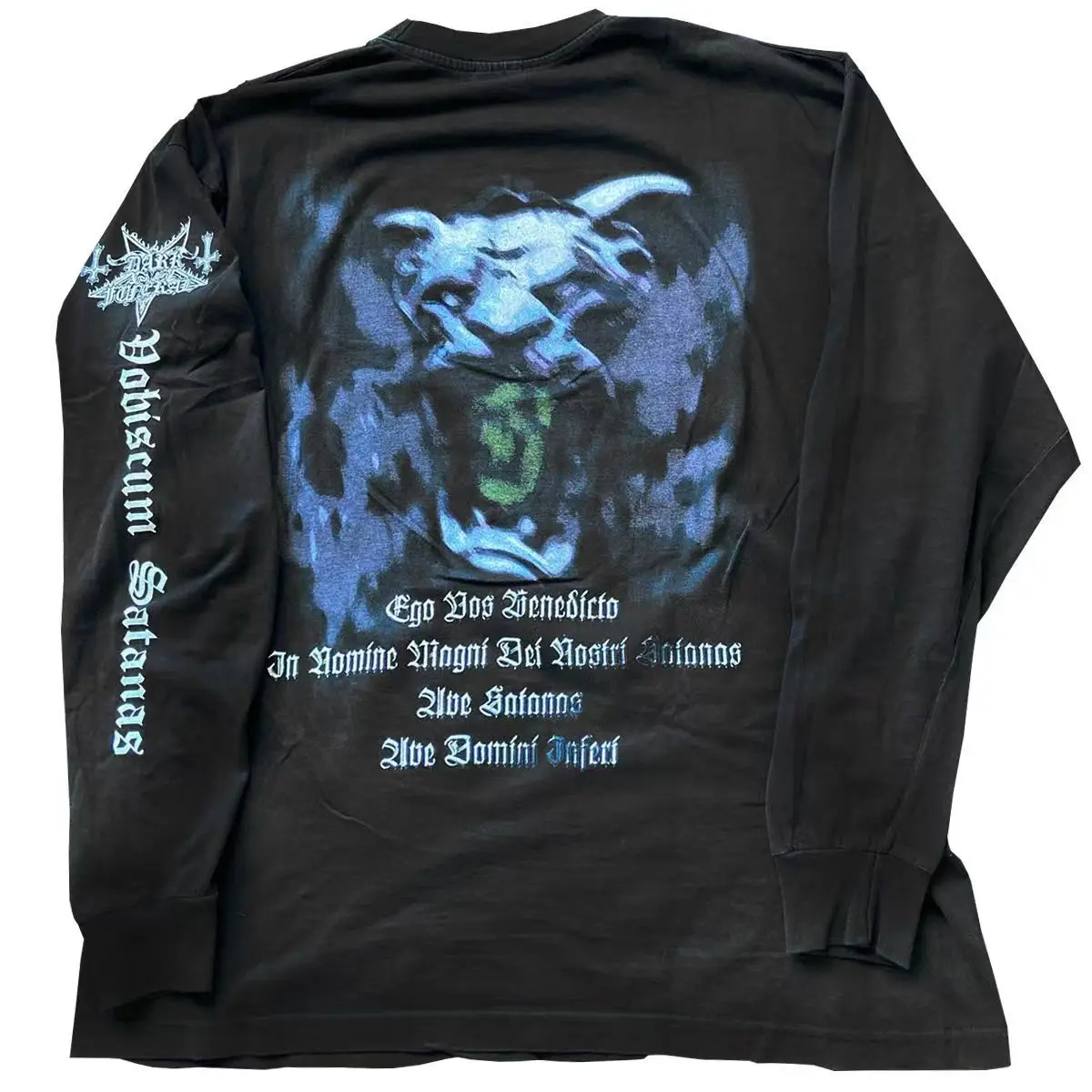 2000s الفرقة نمط طويلة الأكمام تي شيرت أبيض الجولة الرقبة المتضخم تي شيرت جديد الرجال النساء الترفيه القوطية ملابس علوية من القطن الشارع الشهير #2