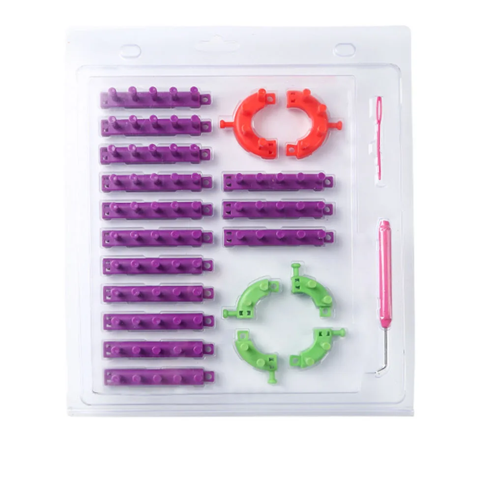 

DIY Knitting Machine Kit for Scarf and Sweater with Needle and Craft Tools Suitable for Home Use and Jacket Crafting