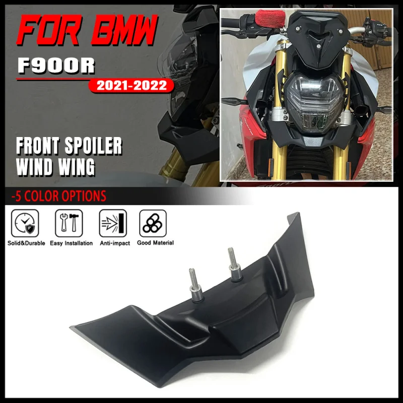 

Motorcycle Accessories Front Lip Wind Wing Cover Cone Aerodynamics Fairing Winglets For BMW F900R 2021-2022 F 900R F900 R