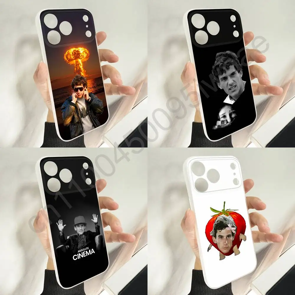 

A-Ayrton Senna Phone Case For iPhone 12,16,11,14,13,17,15,Plus,E,Pro,Max,Air,Mini Wireless Charge Magnetic Frosted