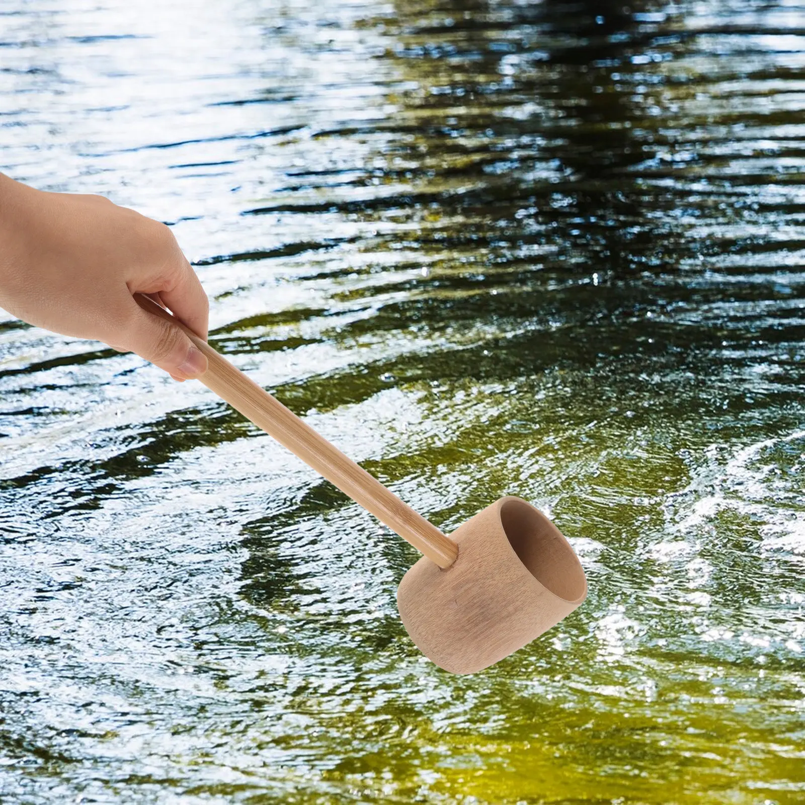 

Длинная бамбуковая ложка для воды в деревенском стиле, совок для соли для кухни и ванной, ложка для сауны, консервная ложка, ложка для супа, ковш для воды для приготовления пищи на открытом воздухе