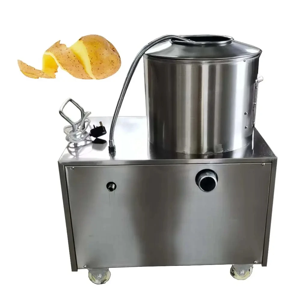 500kg/h Automatic Potato Cleaning and Peeler Machine/sweet Potato Cassava Skin Washing and Peeling Machine HJ-SPJX004