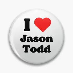 I Love Jason Todd Soft Button Pin Gift Brooch Clothes Badge Cute Decor Women Lapel Pin Creative Fashion Collar Lover Hat Metal