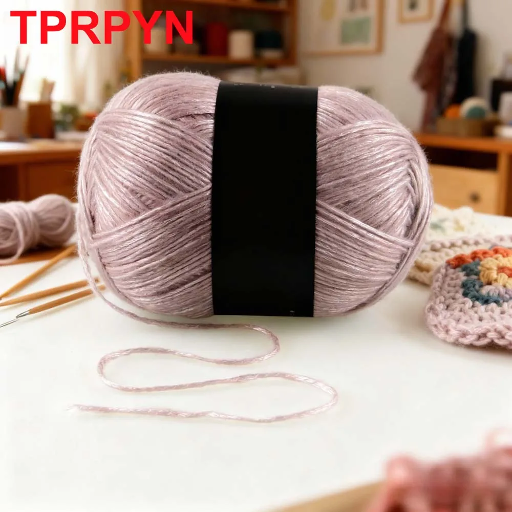 1Pc 100g Metallic Hand knitting Yarn Crocheting silk acrylic Yarn to knit sweater blanket hat line Crocheting bag slipper Thread