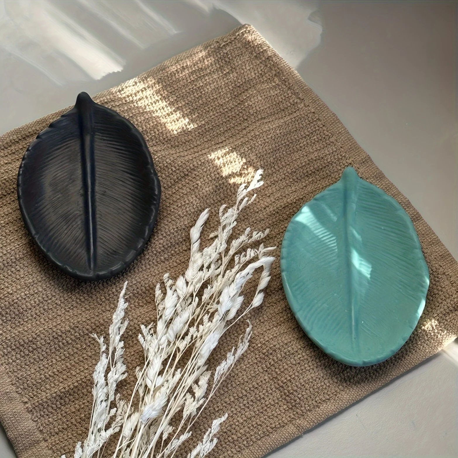 1pc DIY Leaf Organizer Tray Silicone Mold Leaf Mirror Organizer Crystal Tray Resin Silicone Mold Leaf Tray Organizer Tray Molds