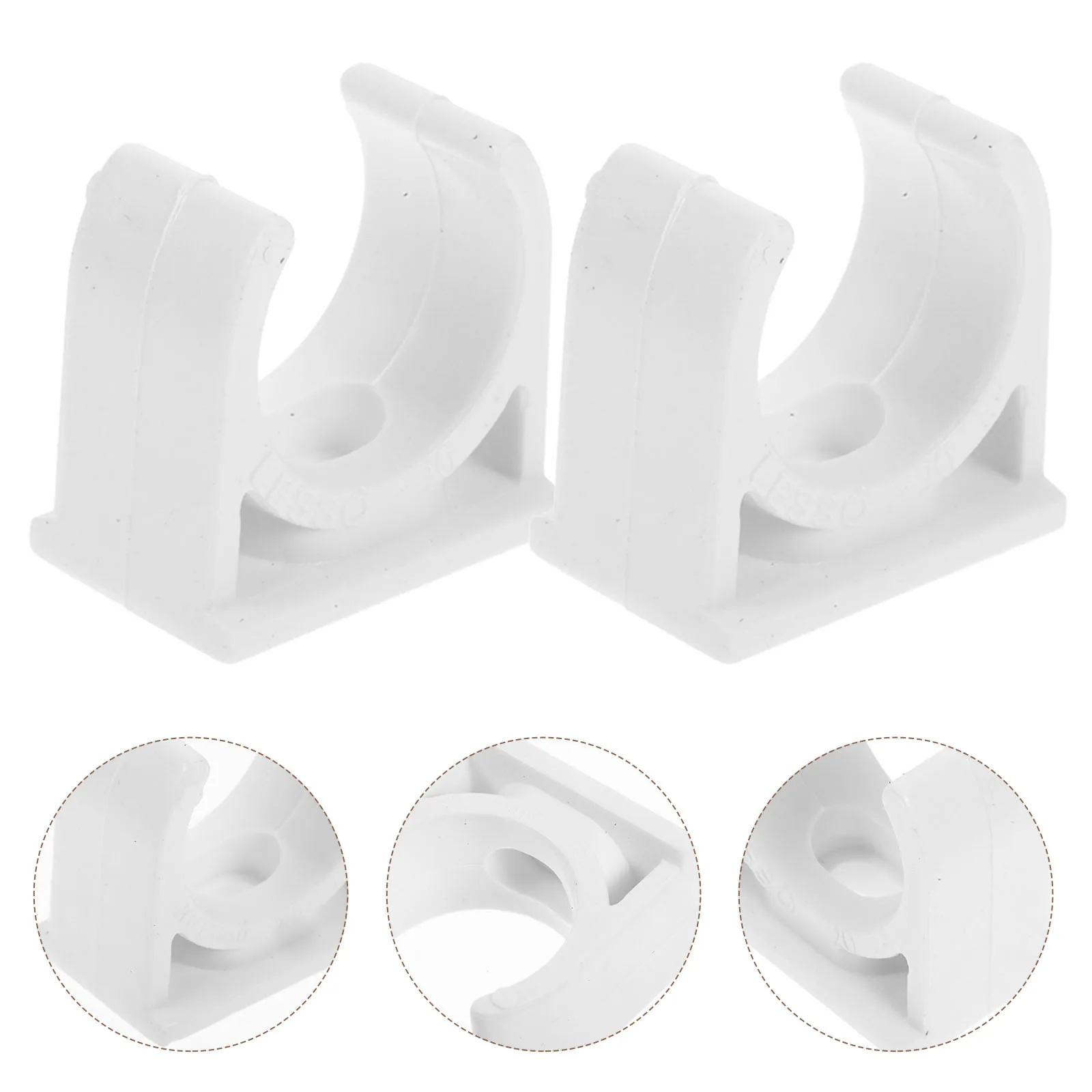 

50Pcs 20Mm U Shape PVC Pipe Clamp for Hose Fixing Support Corrosion Resistant Riding Horse Clasp Mounting Water Fuel